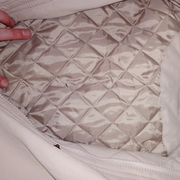 Apt. 9 Jacket, Women's Size Large Tan Faux Fur Hood, Full Zip, Parka Coat - Picture 8 of 11